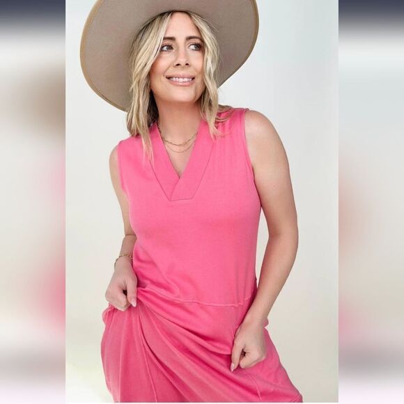 New Zenana Solid Sleeveless Harem Jumpsuit - Picture 5 of 16